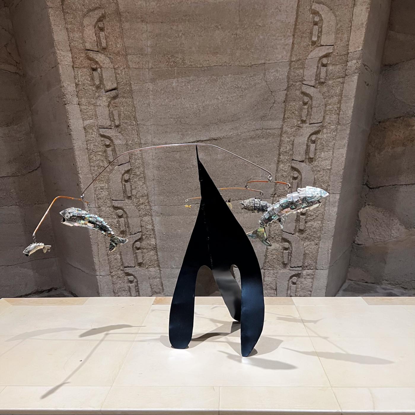 Alexander Calder 1960s Mobile Fish Sculpture manner of Alexander Calder