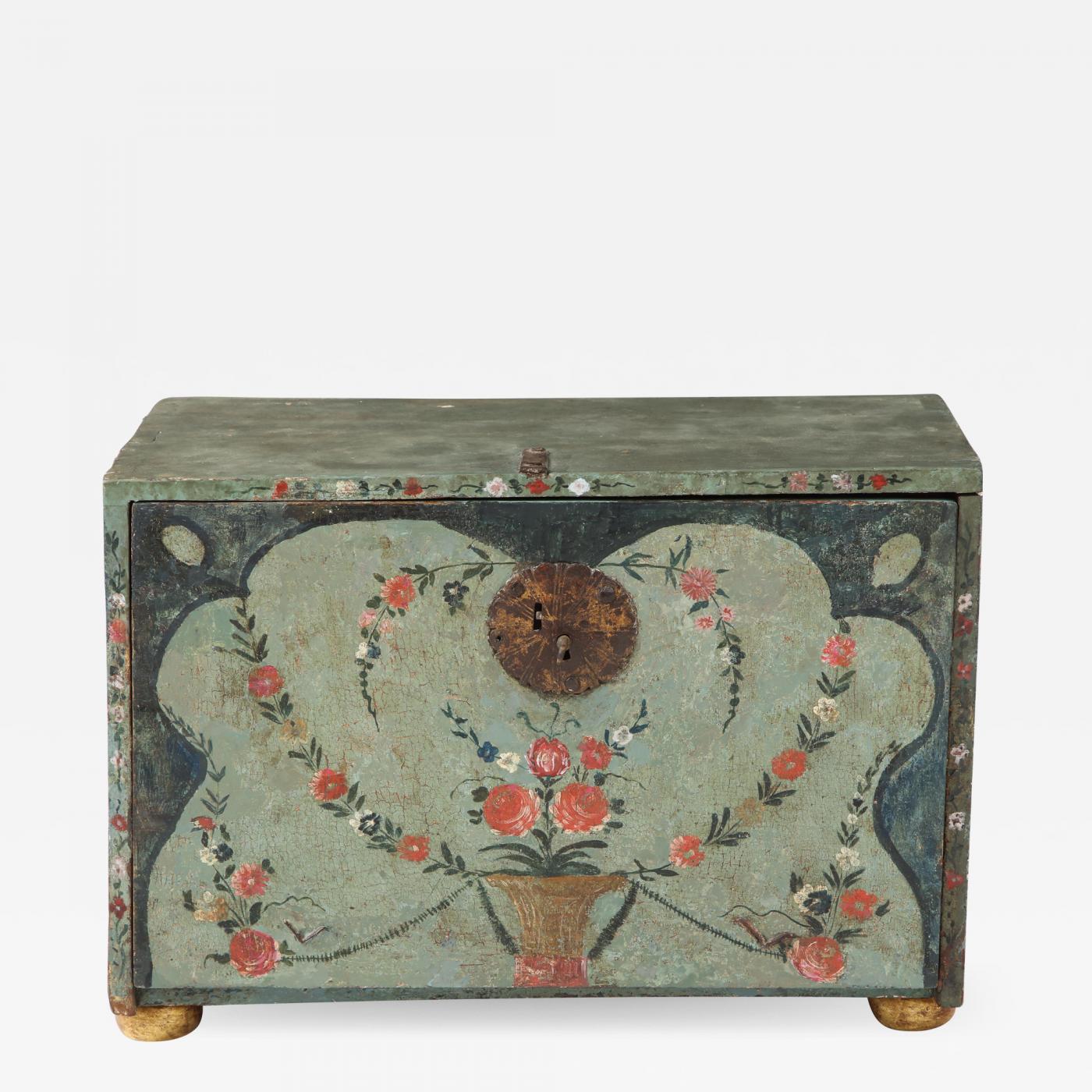An 18th Century Polychrome And Parcel Gilt Spanish Colonial