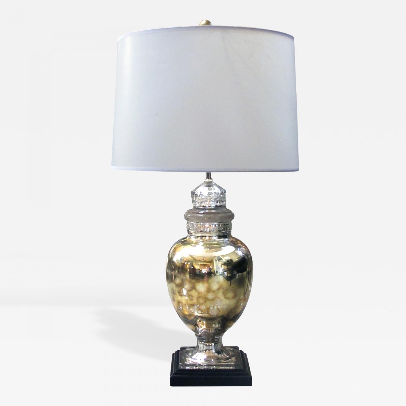 An American 1940s Mercury Mirror Apothecary Jar Now A Lamp