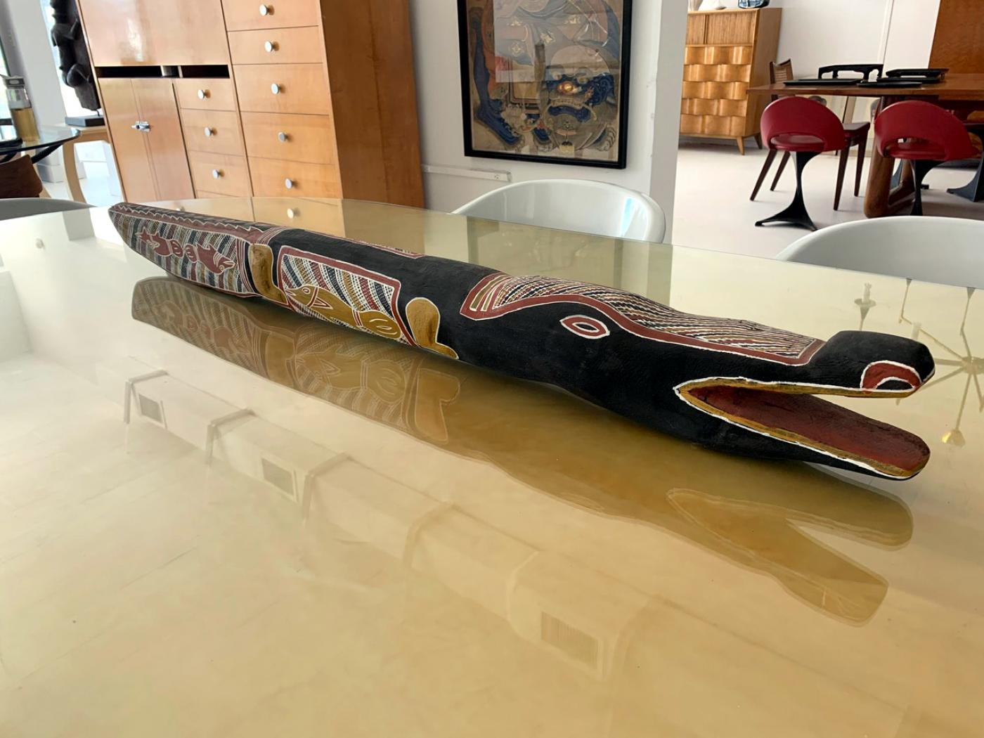 An Australian Aboriginal Wood Carving of a Crocodile
