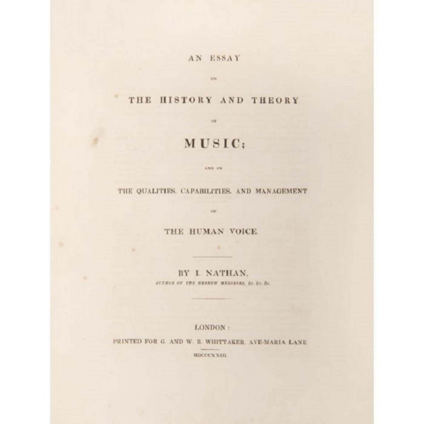 essay on the history of music