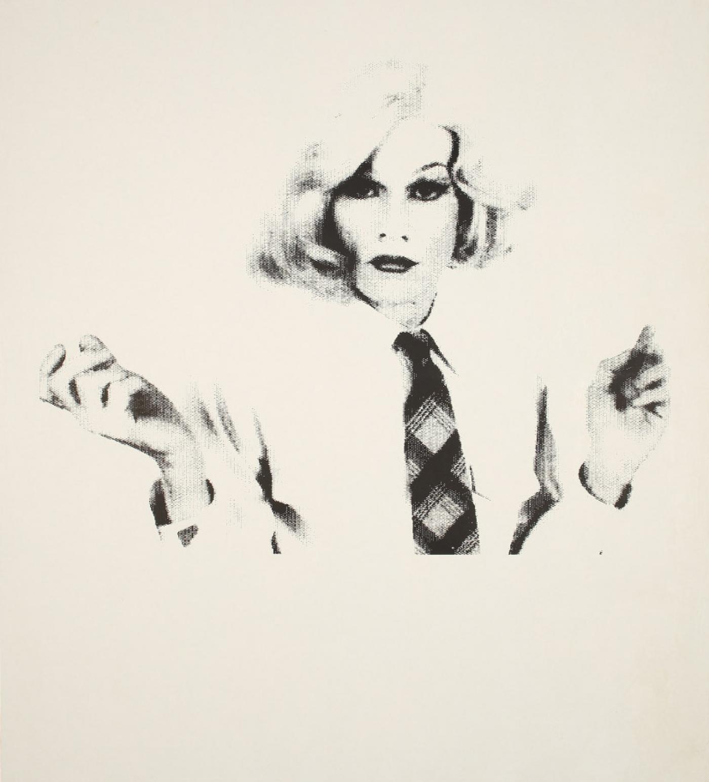 Andy Warhol - Andy in drag (wallpaper), 1980