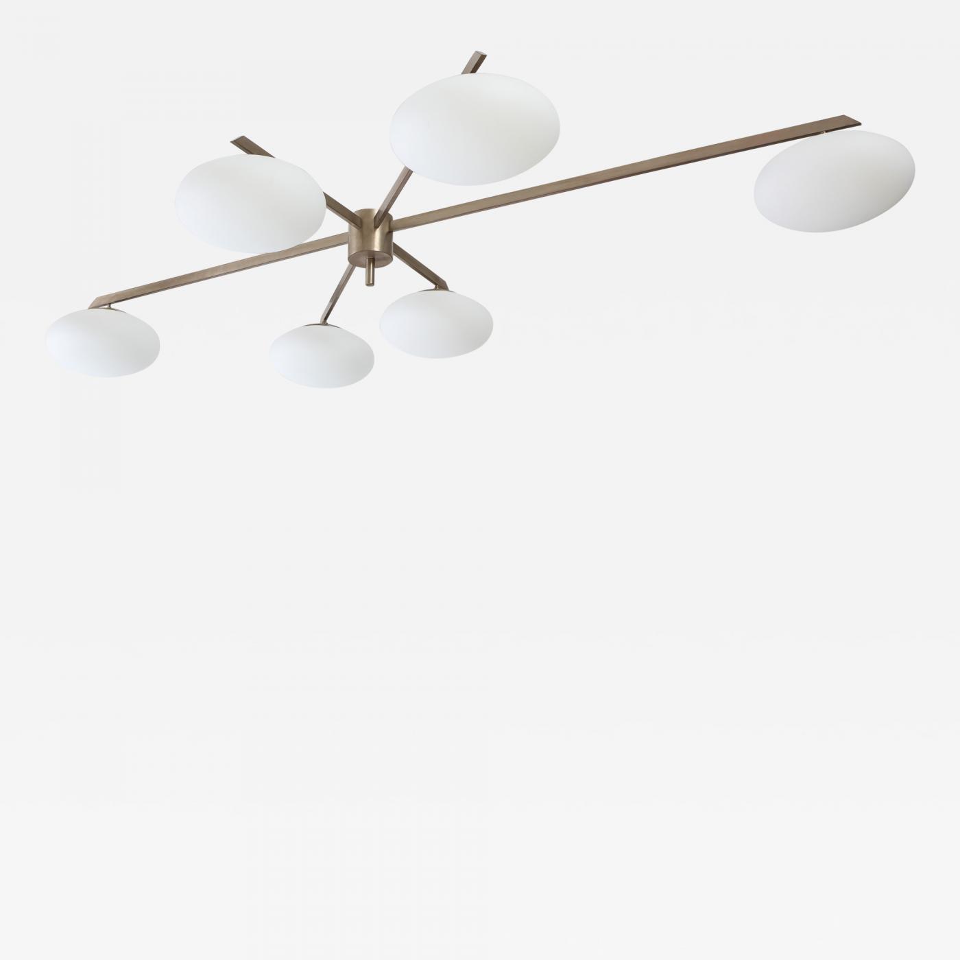 Angelo Lelii Lelli Stella 6 Arm Ceiling Light Chandelier