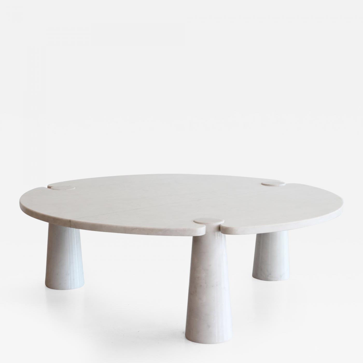 Angelo Mangiarotti - Angelo Mangiarotti Round Marble Eros Coffee Table