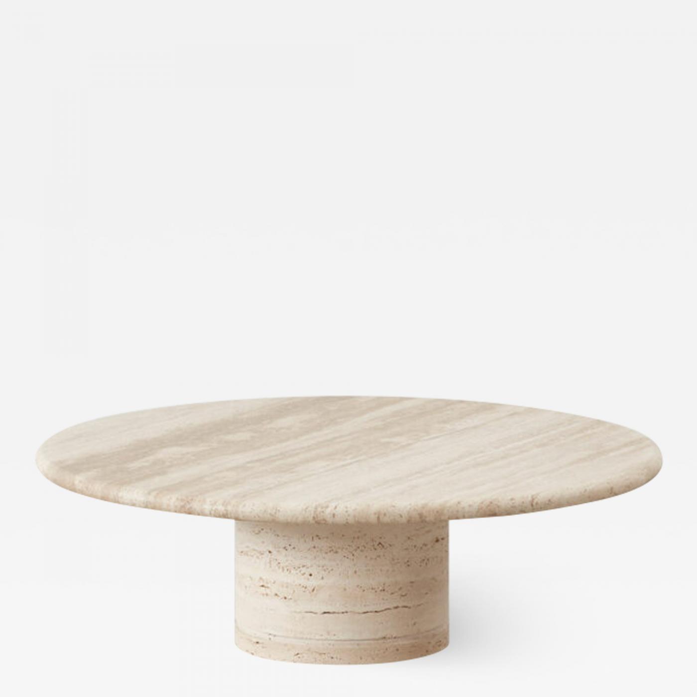 angelo mangiarotti travertine coffee table