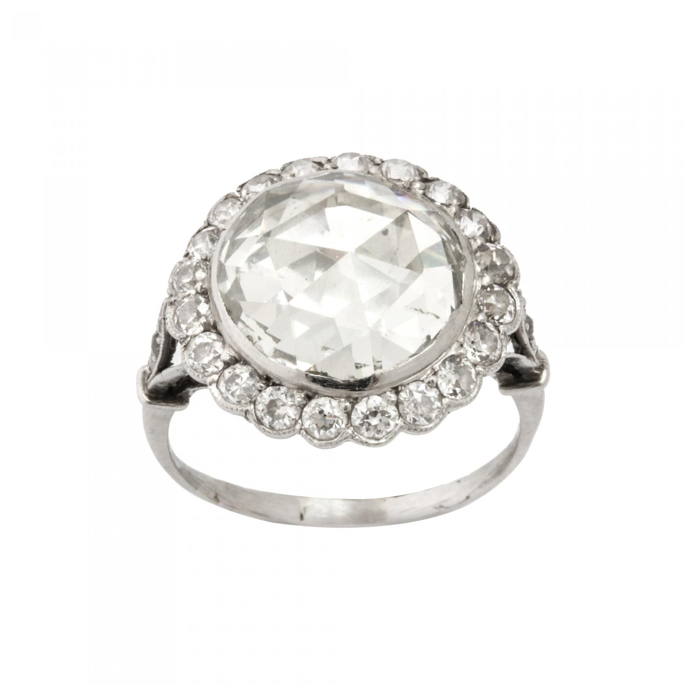 Round Diamond Ring, Round Rose Cut White Diamond Engagement Ring, 0.3ct  Diamond Solitaire Ring, 18k Gold Diamond Ring - Etsy | White diamond rings  engagement, Engagement ring cuts, Dainty engagement rings