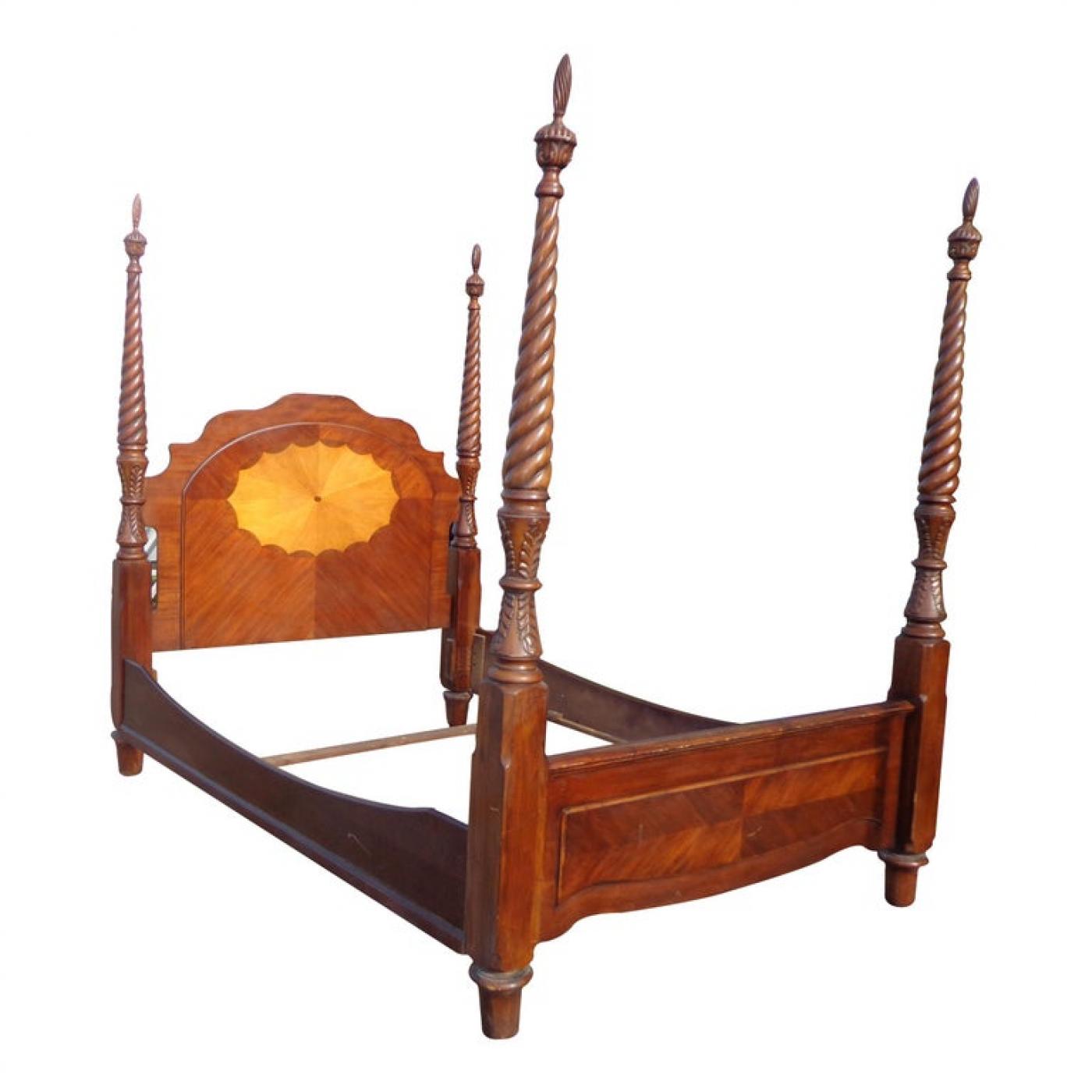 Antique Style 4 Poster Bed