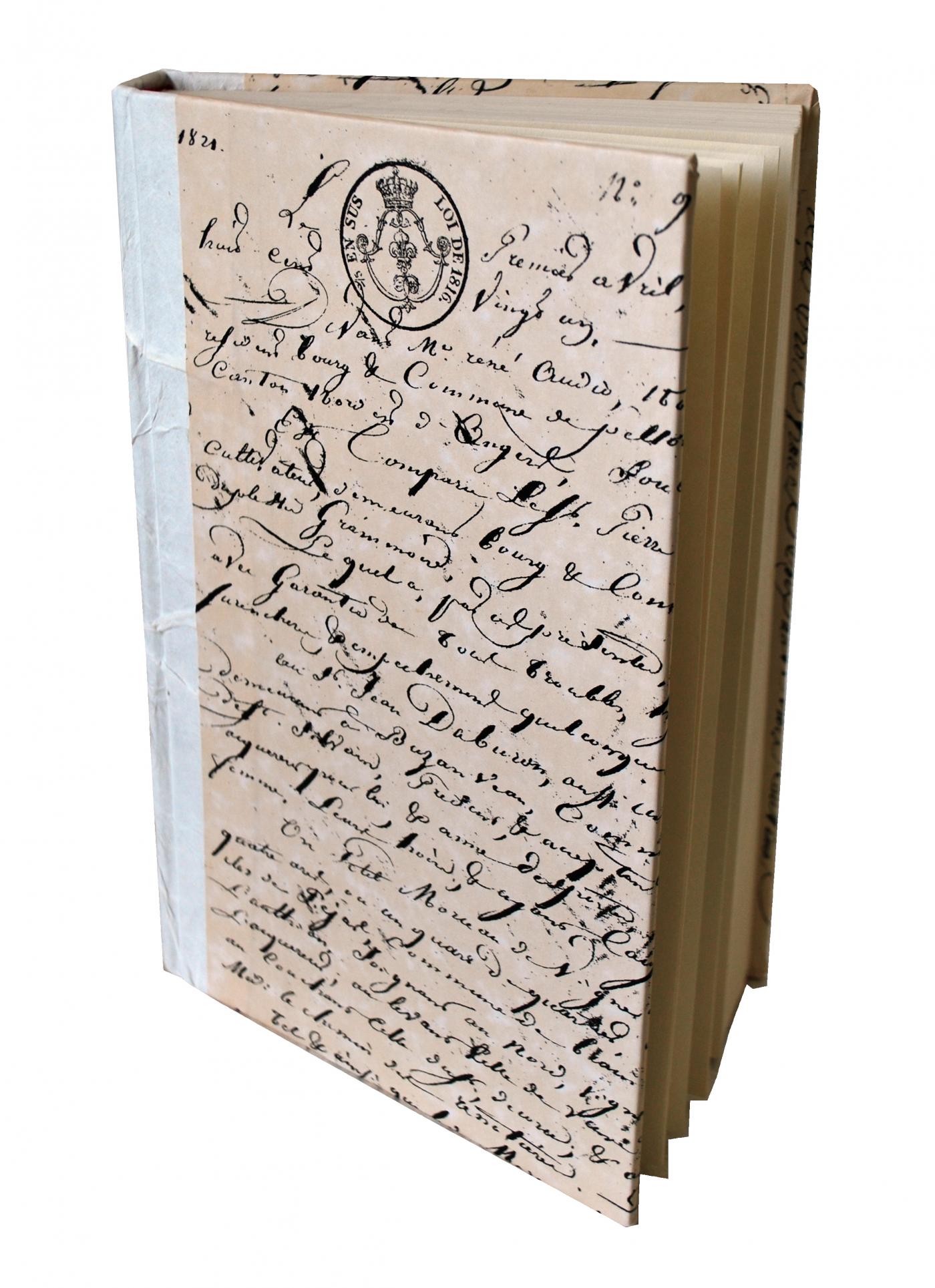 Antiqued White Parchment Reclaimed Books