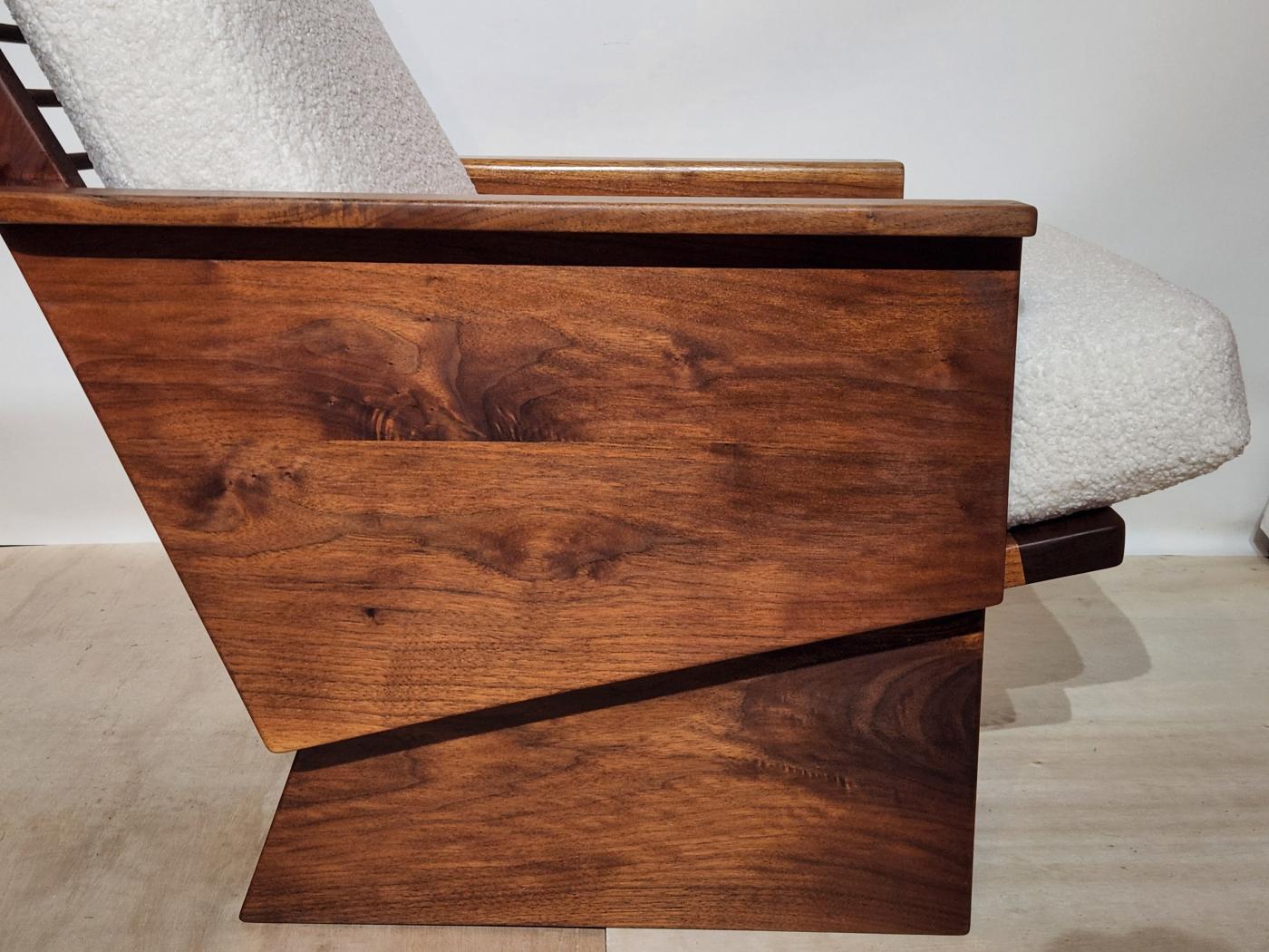 Arden Riddle - Arden Riddle Black Walnut High Back Lounge Chair Studio ...