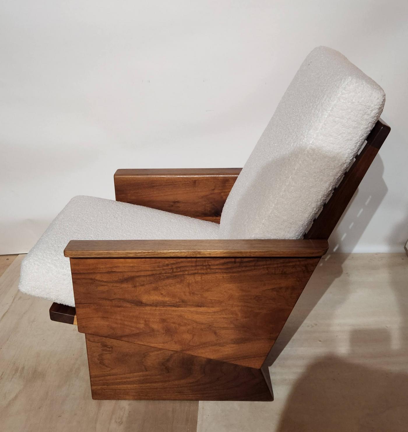 Arden Riddle - Arden Riddle Black Walnut High Back Lounge Chair Studio ...