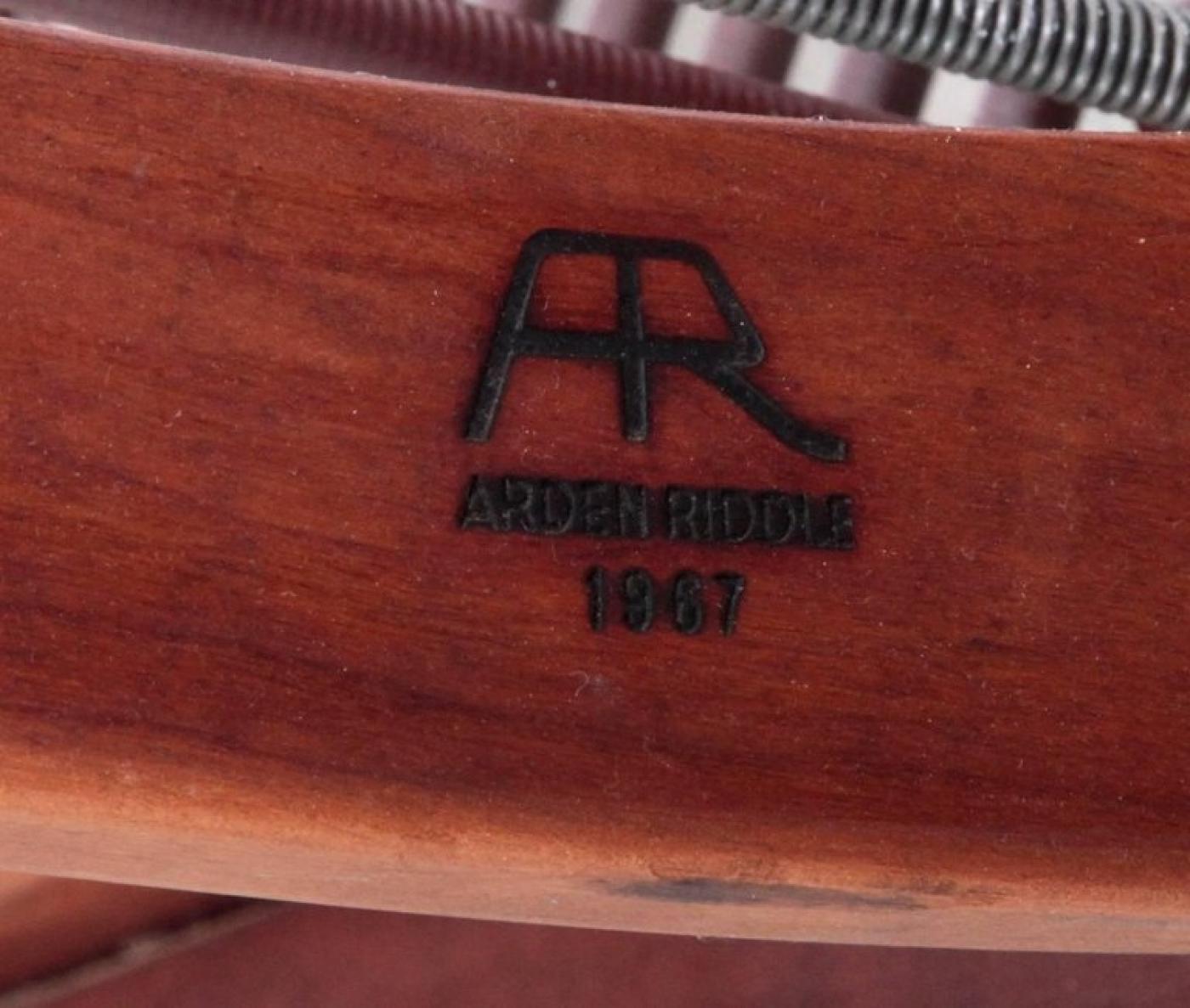 Arden Riddle - Rare Solid Walnut Arden Riddle Four-Seat Sofa, USA, 1967