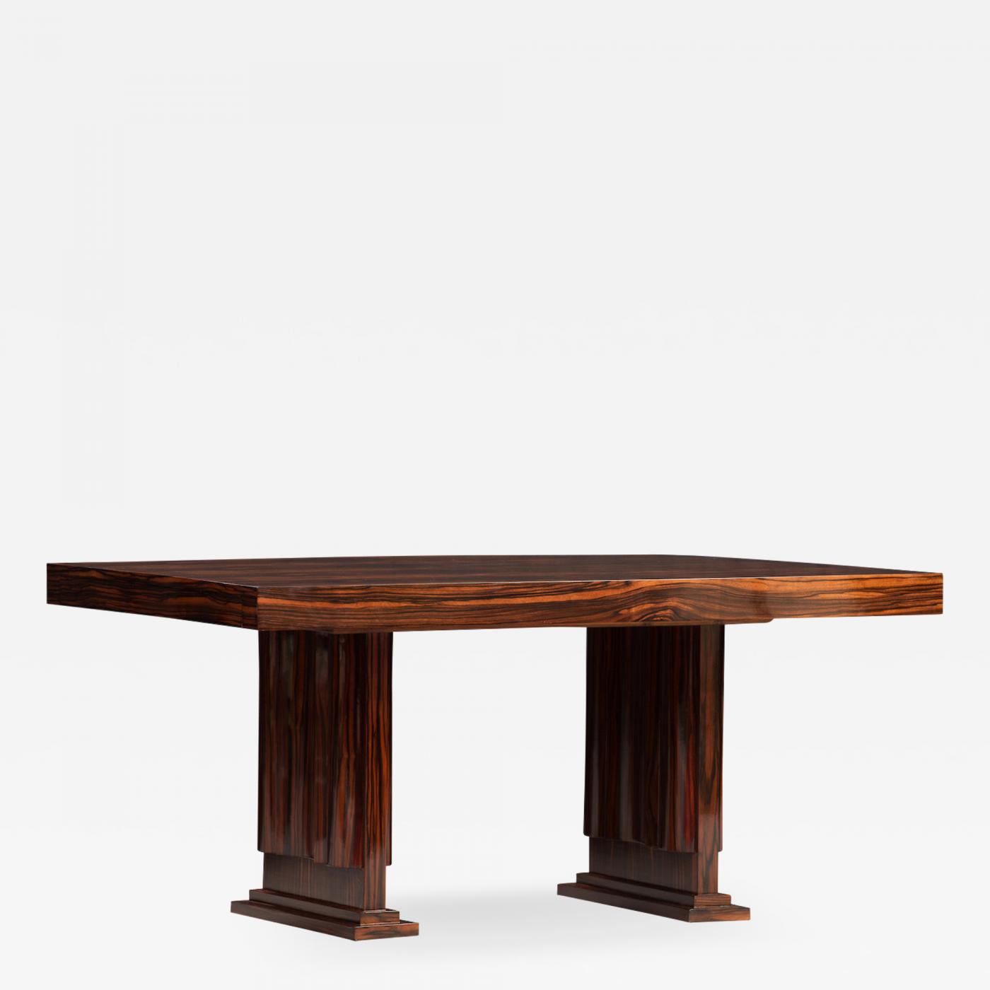 Art Deco Macassar Ebony Dining Table Listings Furniture Tables Dining Art Deco Macassar