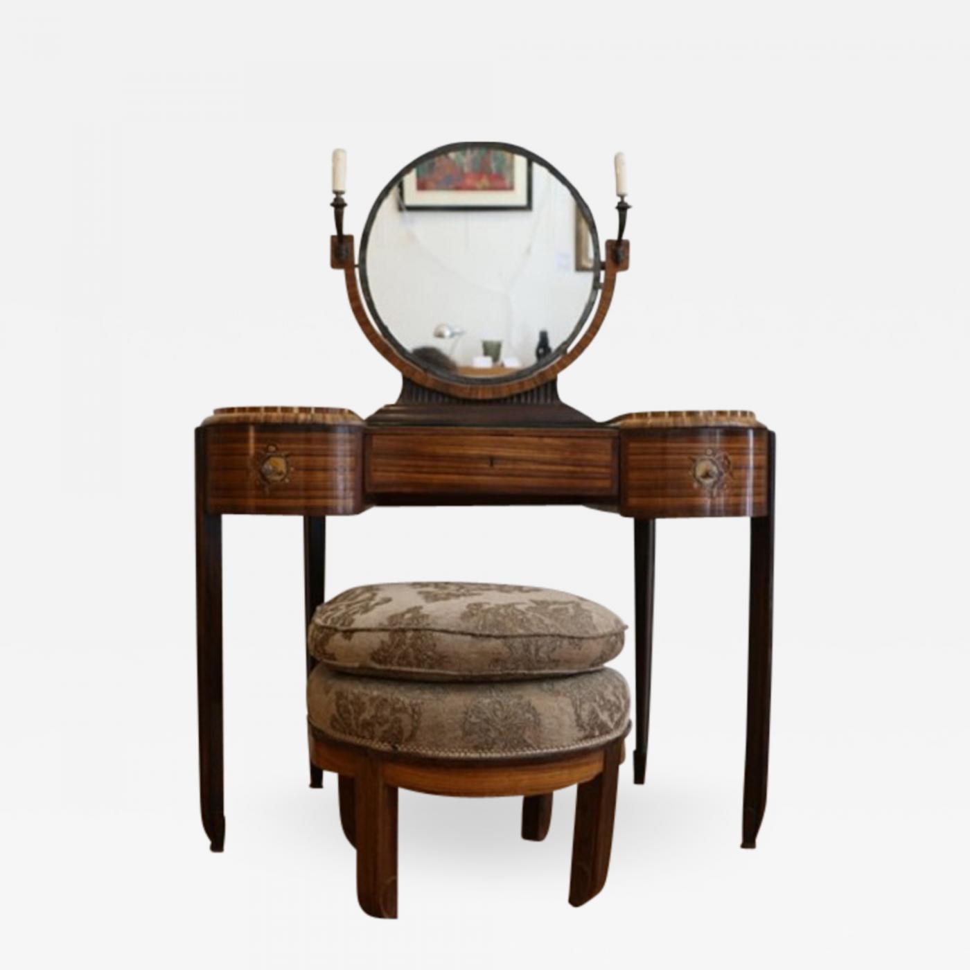 Maison Krieger Art Deco Dressing Table With Stool By Krieger
