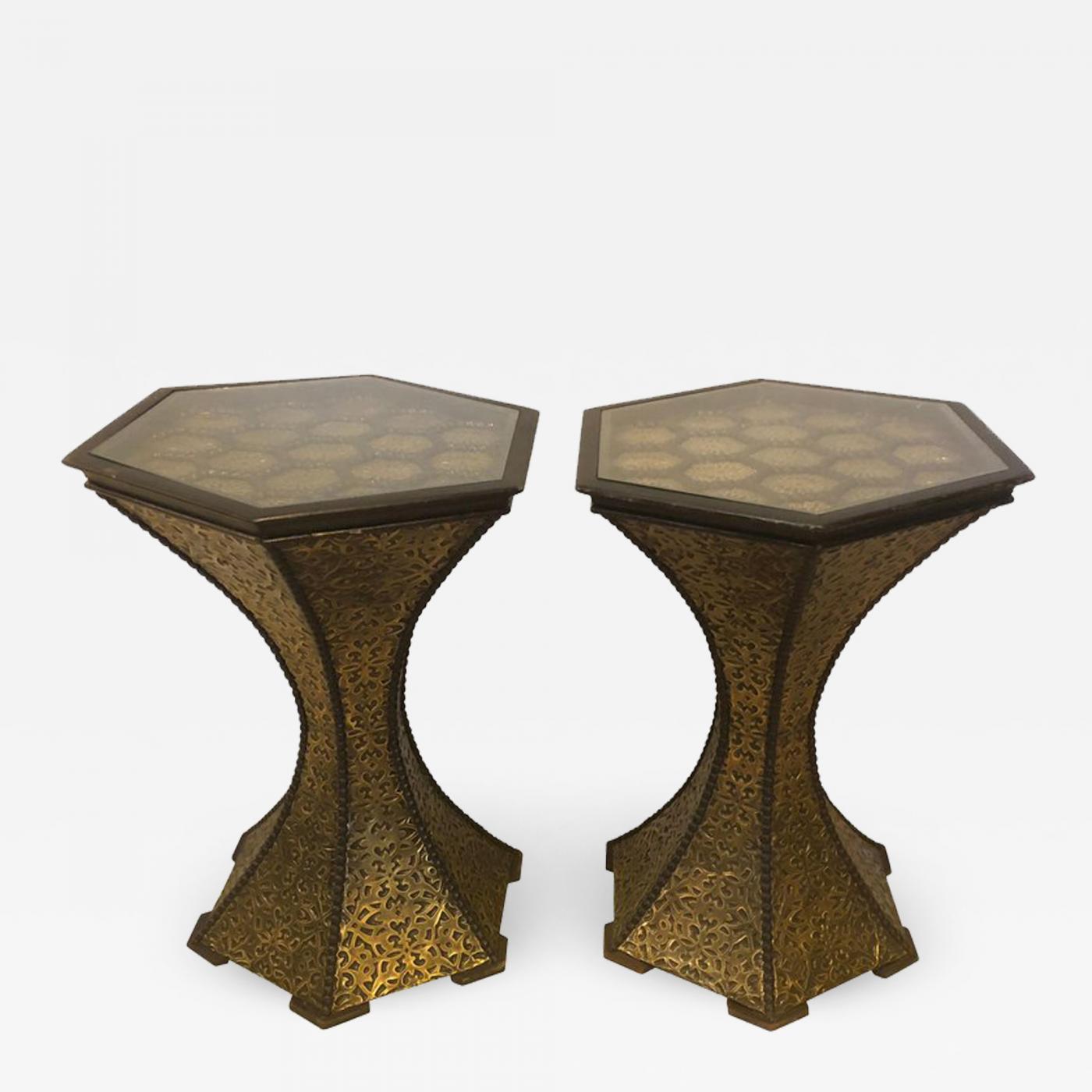 pair of lamp tables