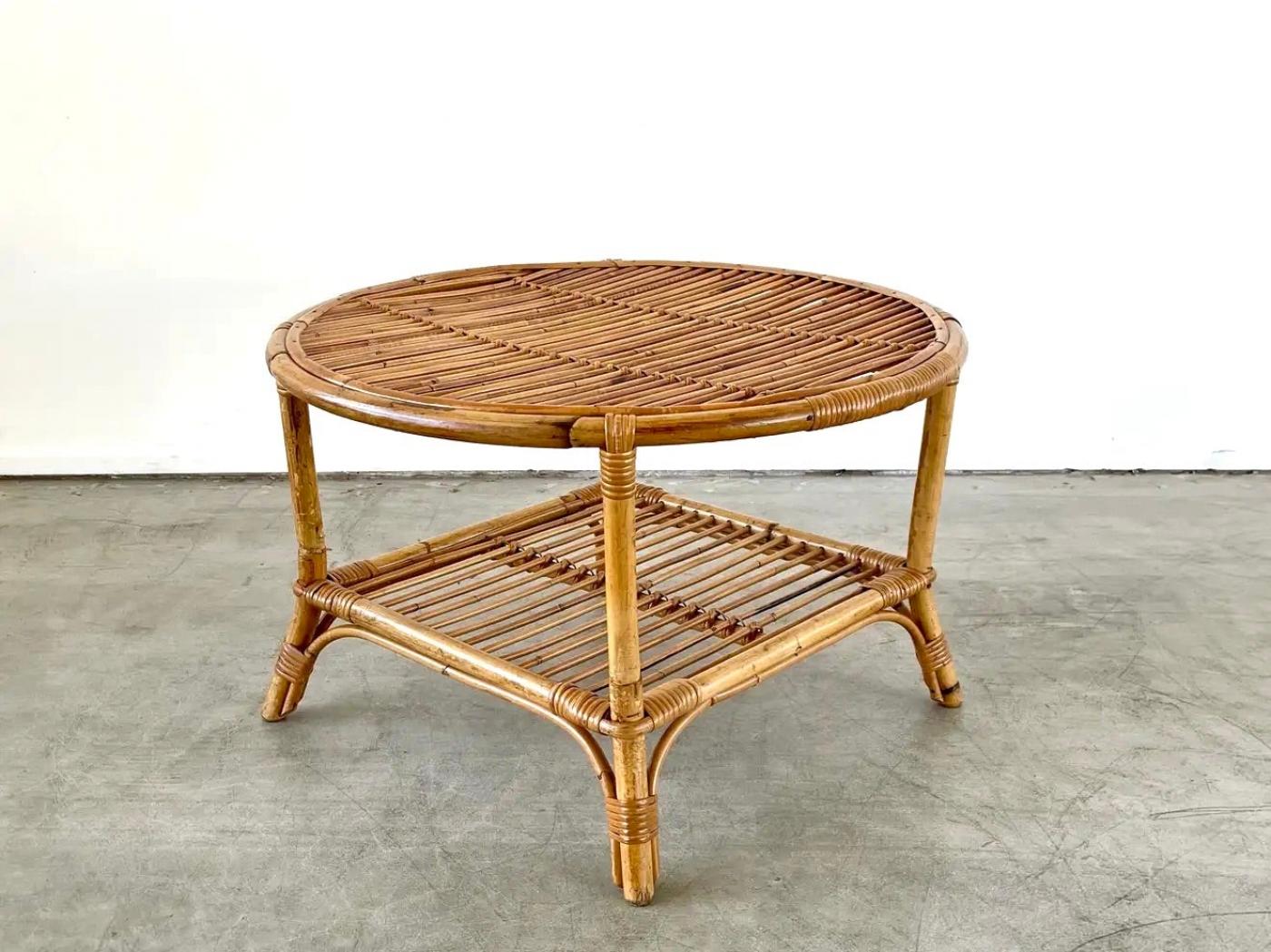 BAMBOO SIDE TABLE