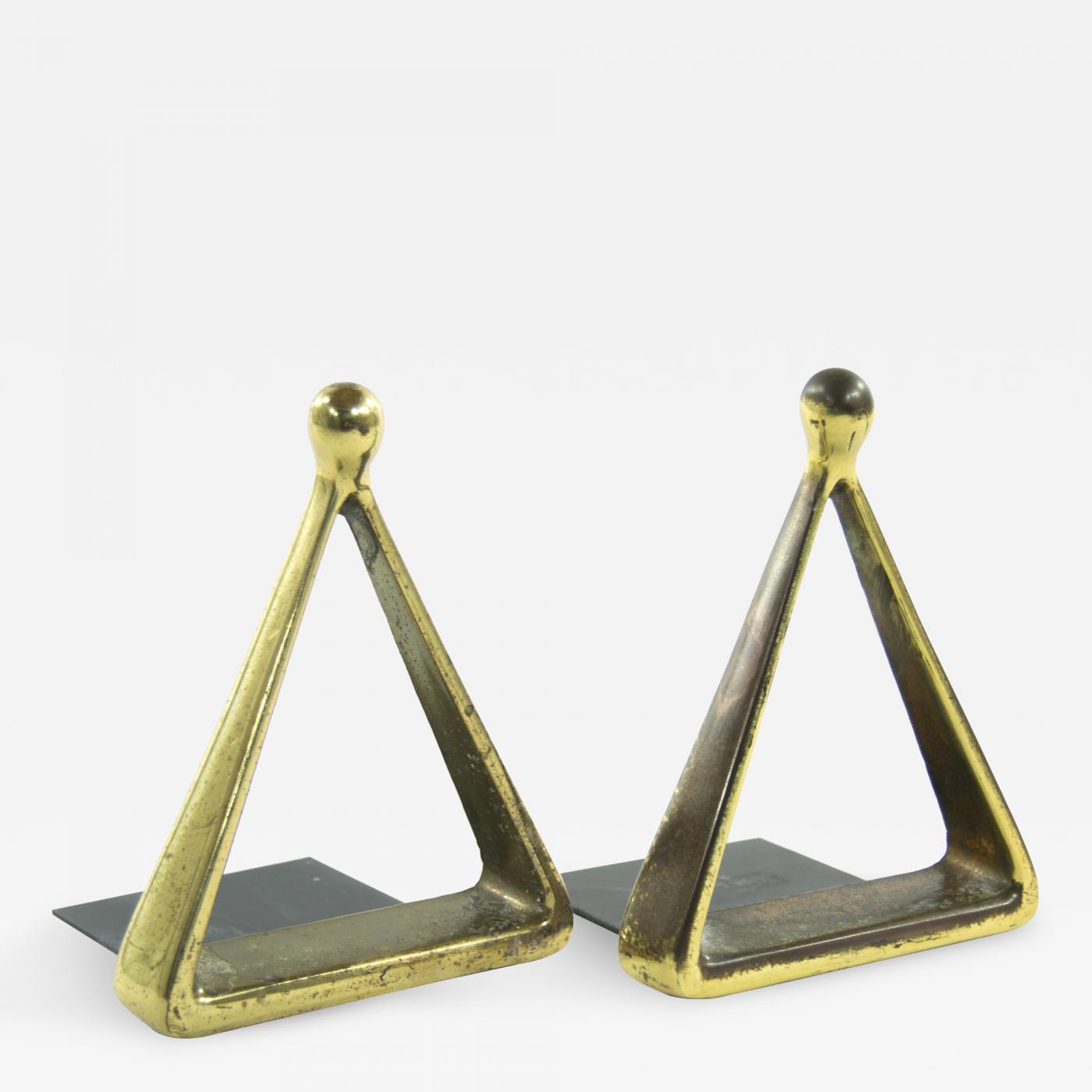 Brass Bookends by Ben Seibel for Jenfred Ware