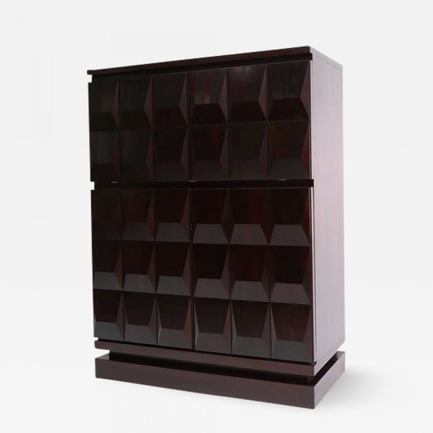 De Coene Brutalist Diamond Bar Cabinet Brutalist Diamond Bar Cabinet