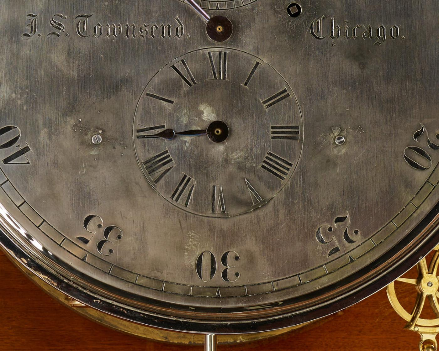 CARVED WALNUT TALL CASE ASTRONOMICAL REGULATOR CLOCK MADE FOR J.S.