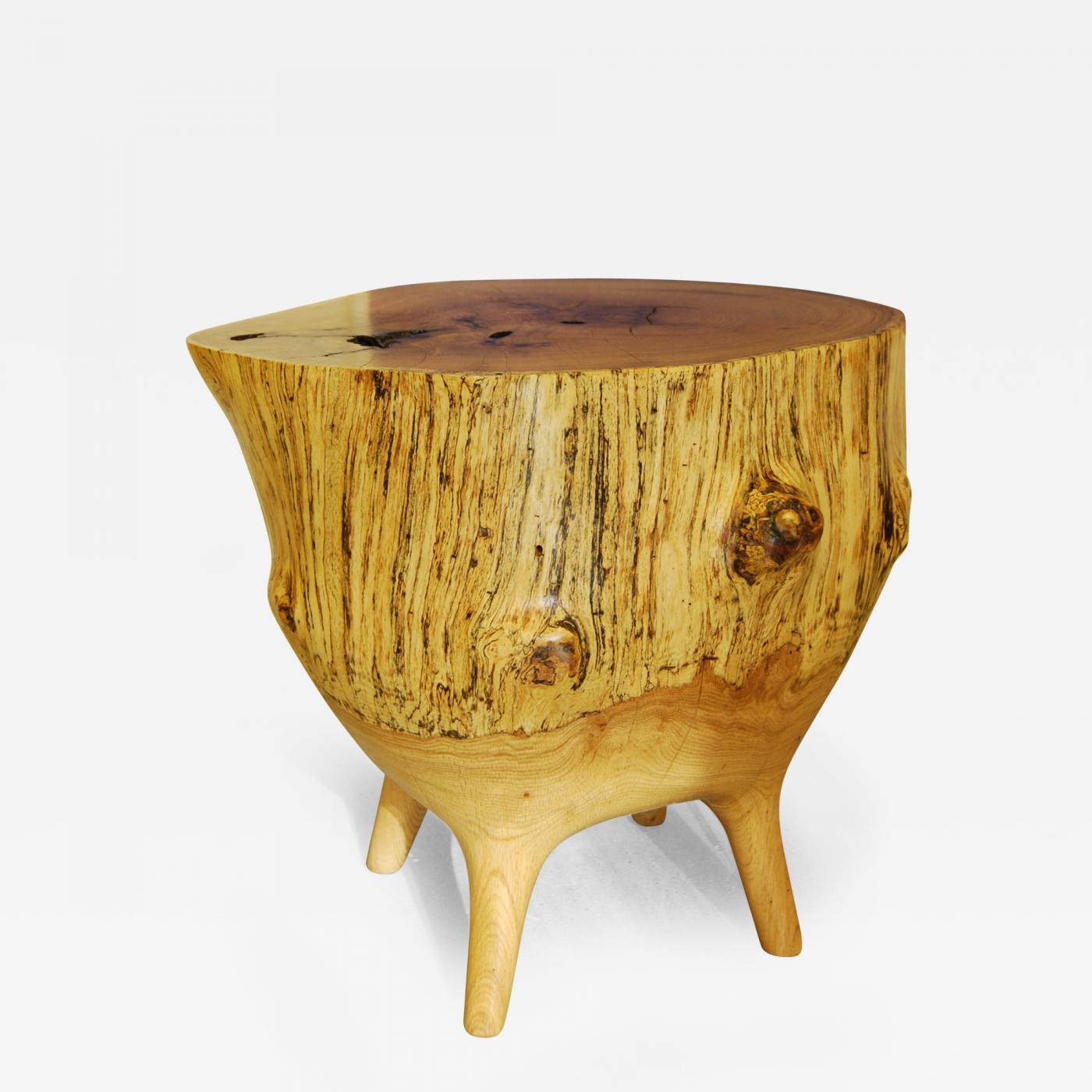 Caleb Woodard Live Edge Mercury Side Table