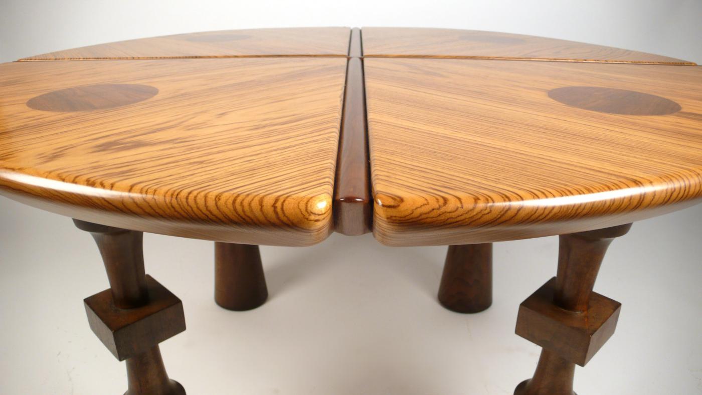 California Craftsman Exotic Wood Game Table
