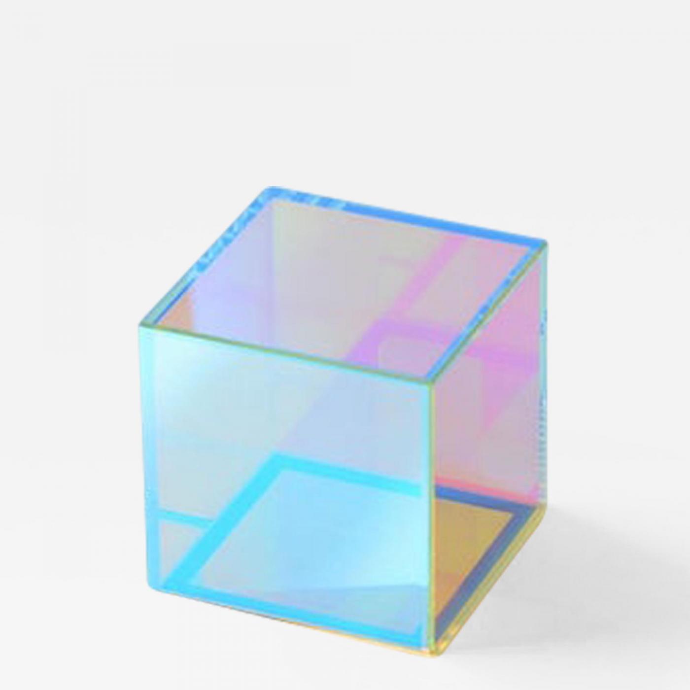 glass cube table lamp