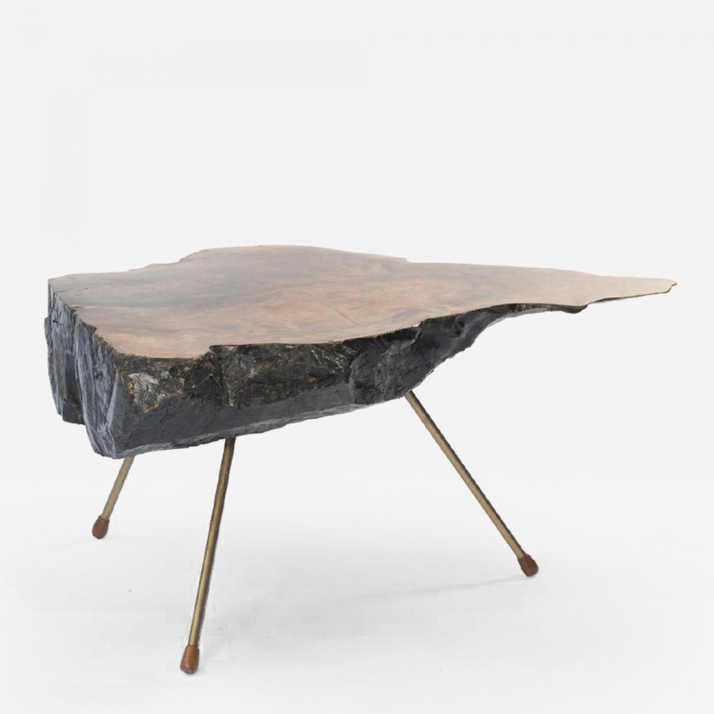 Carl Aubock Tree Trunk Table By Carl Aubock