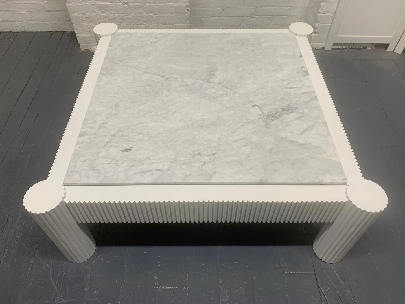 Carrara MarbleTop Coffee Table