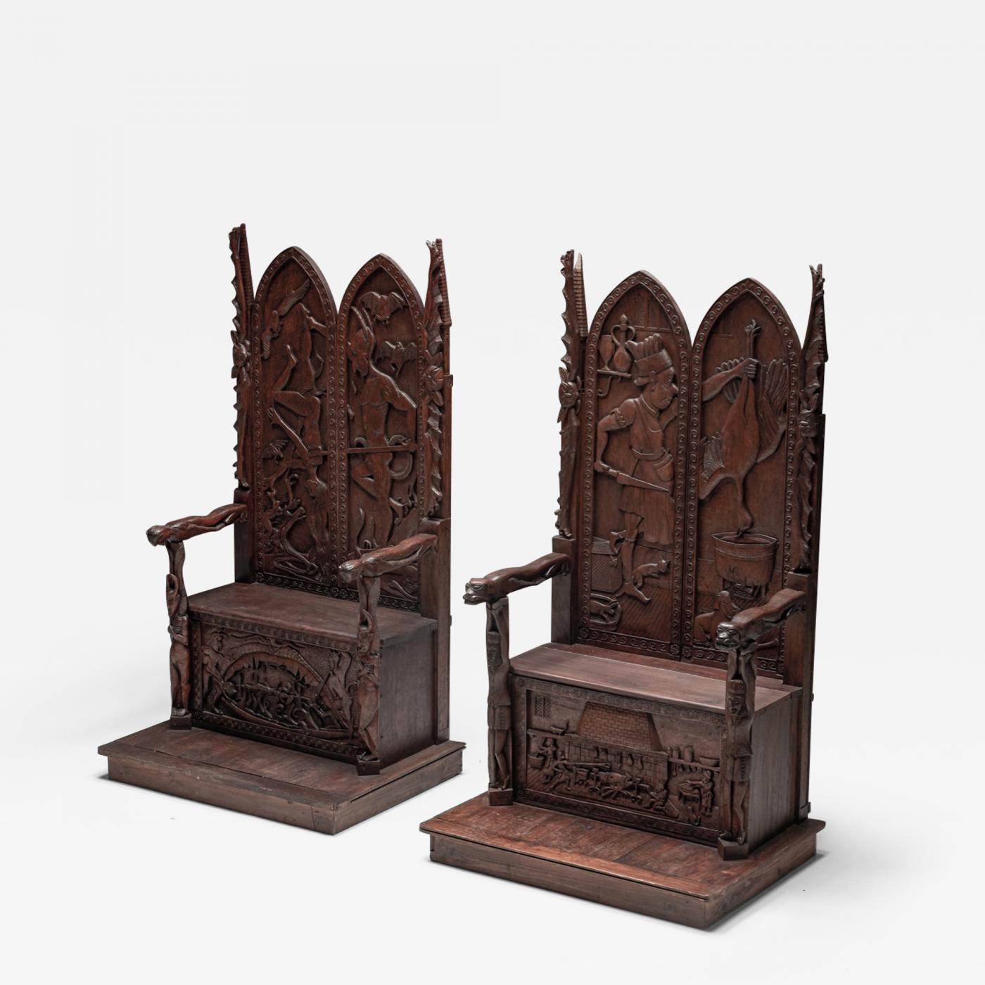 custom gothic throne chair