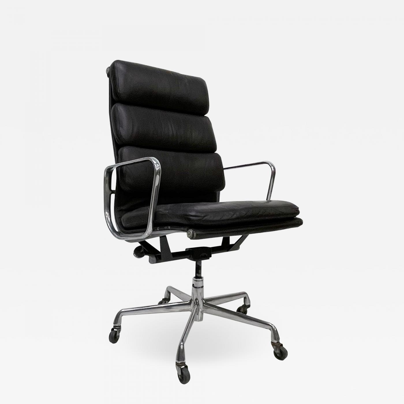 Charles Eames - Soft Pad Aluminum Group Office Chair Miller Vitra Leather