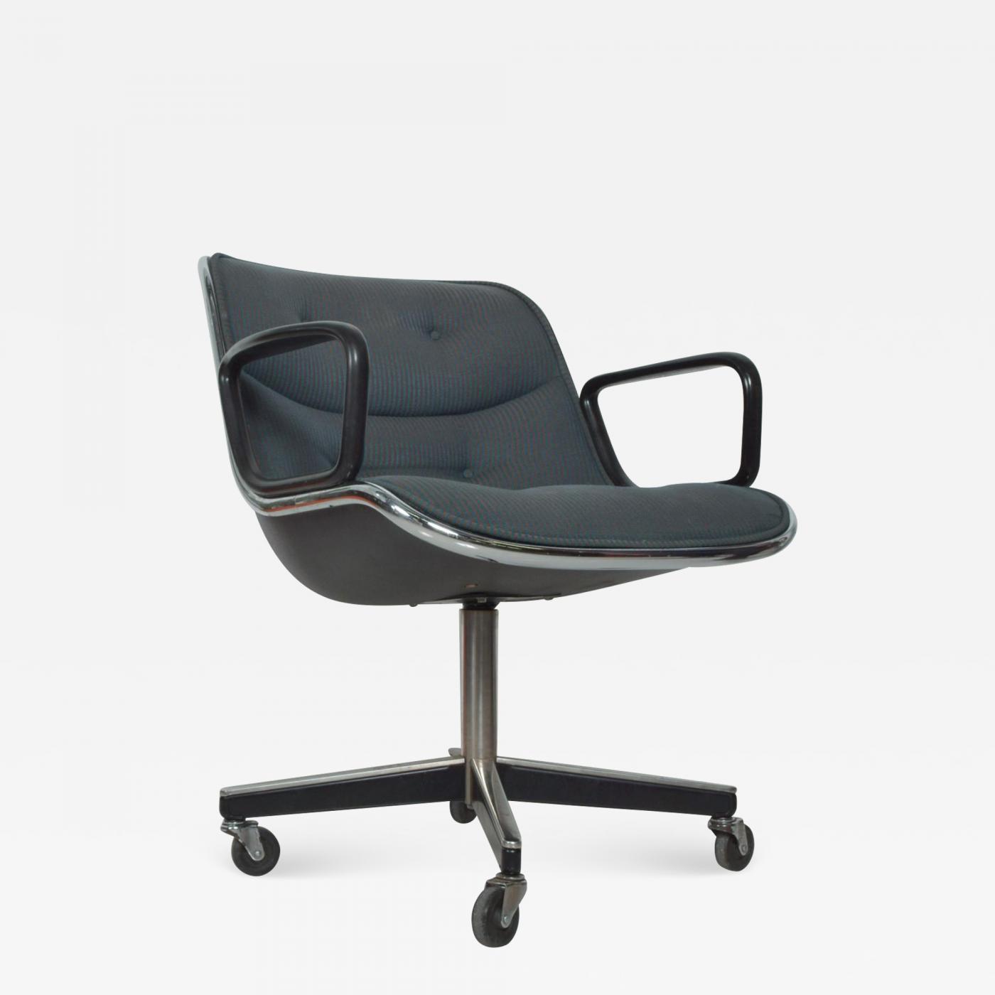 charles pollock  charles pollock office chair for knoll with upholstery  mid century modern