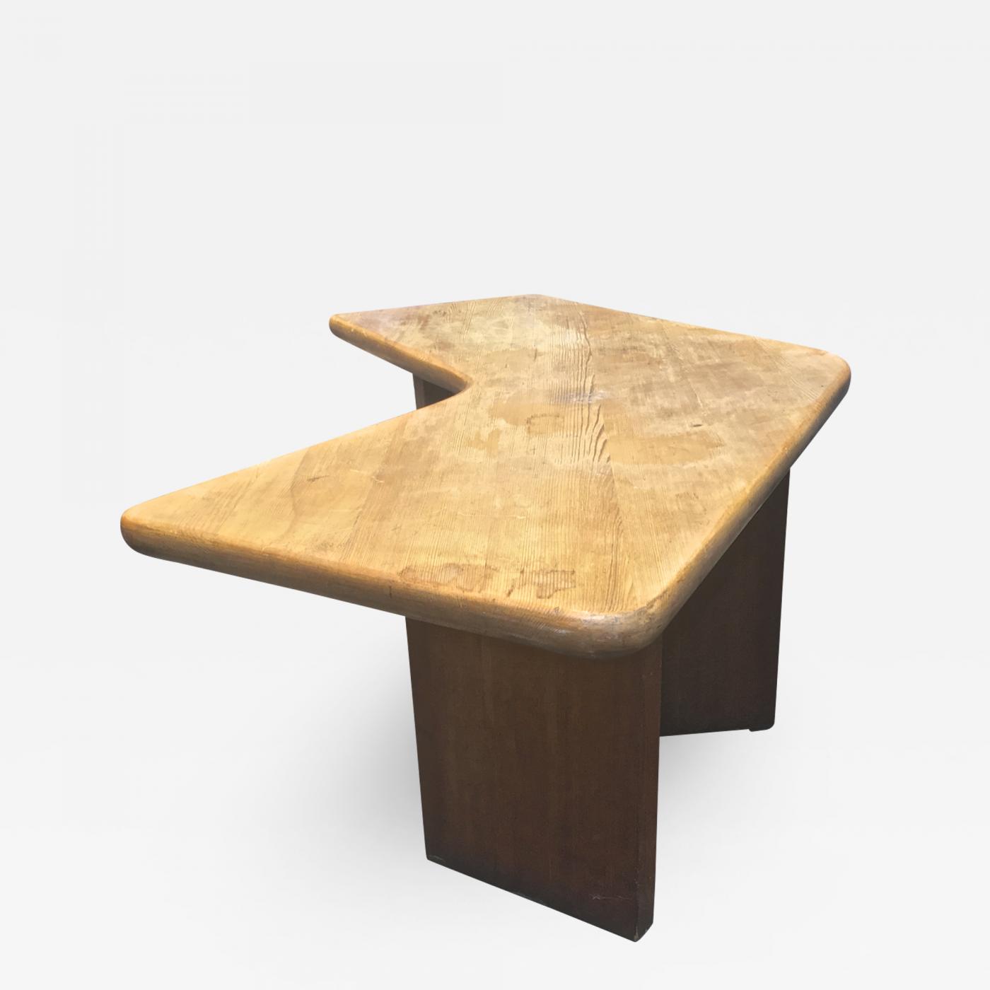 Charlotte Perriand rare solid pine les arcs wall console - console - Tables  - Galerie Andre Hayat
