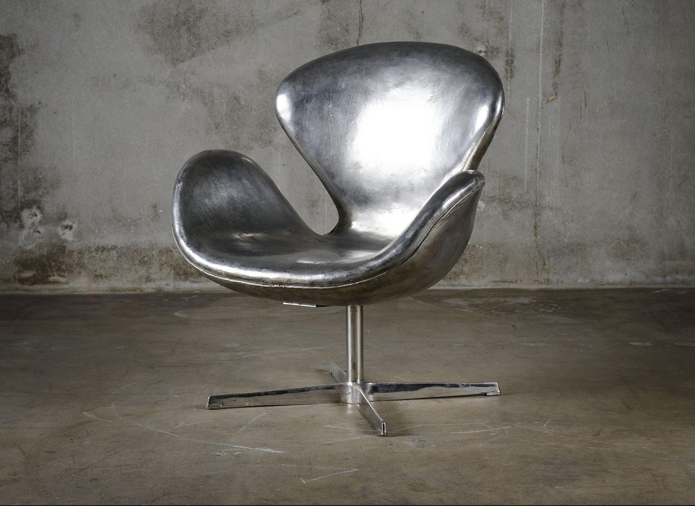 Cheryl Ekstrom - Stainless Steel Swan Chair by Cheryl Ekstrom