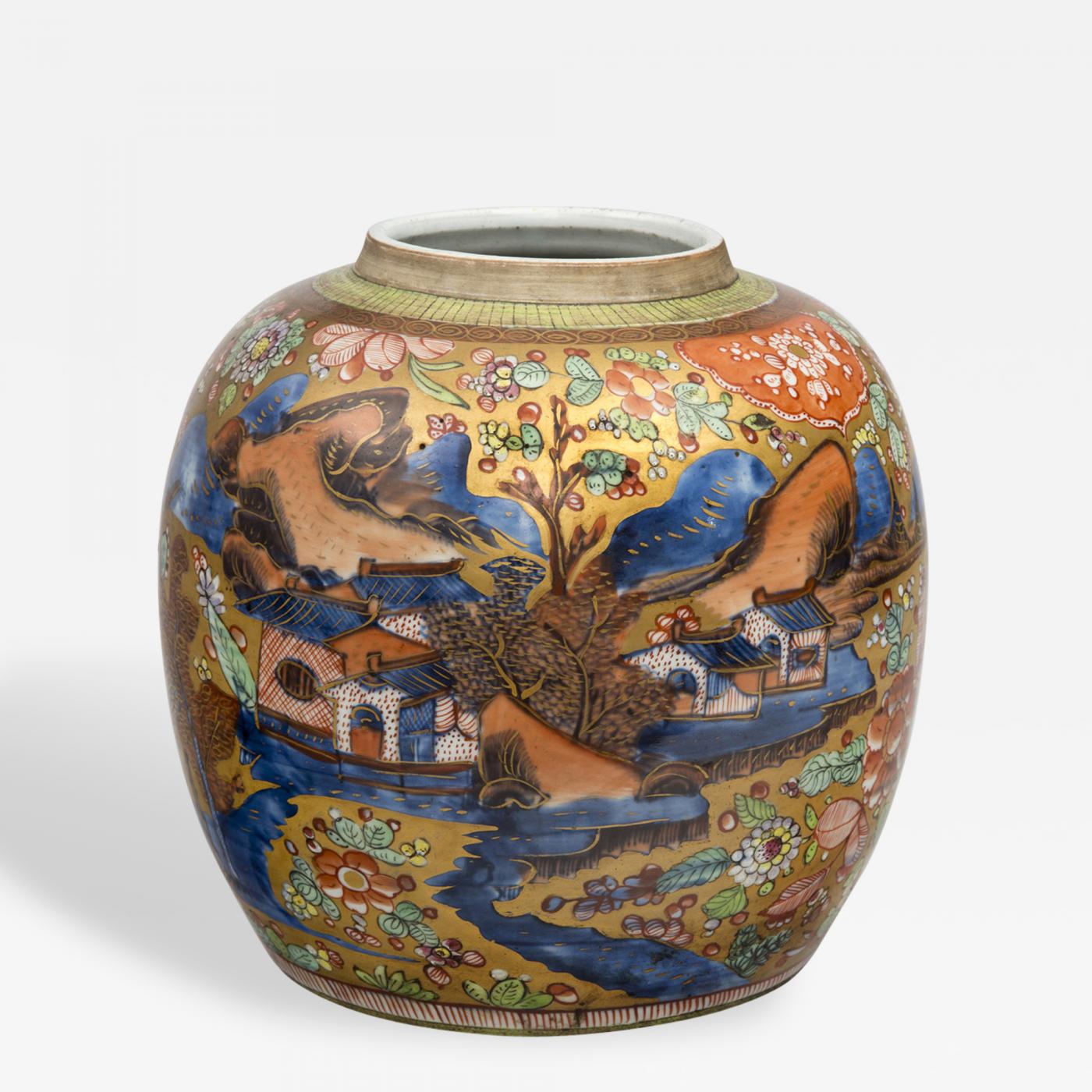 Chinese 18th Century Clobbered Jar