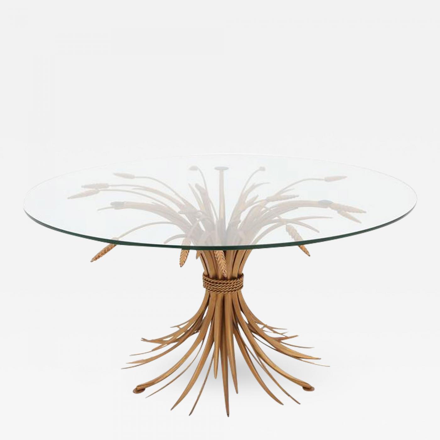 Coco Chanel style Sheaf of Wheat side tables France 1960 I Studio