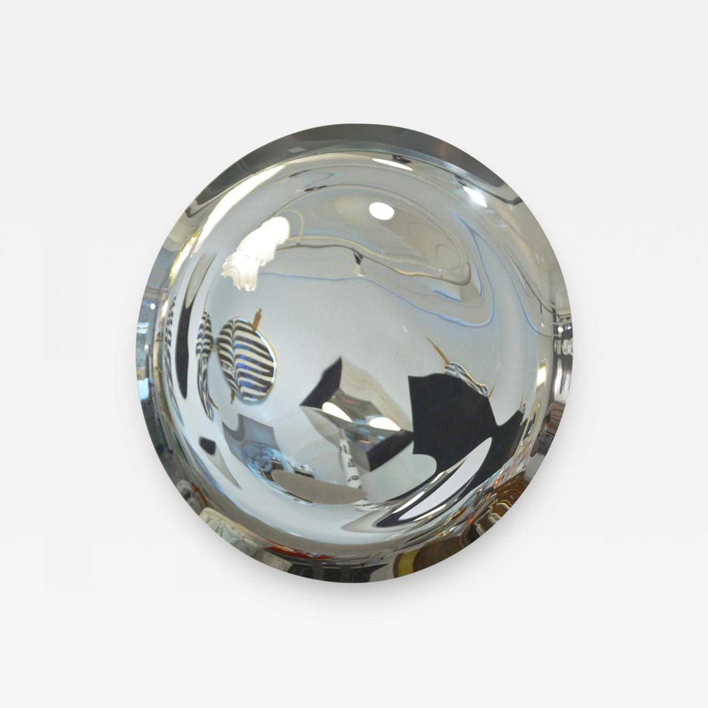 Contemporary Silver Round Mirrors from $142