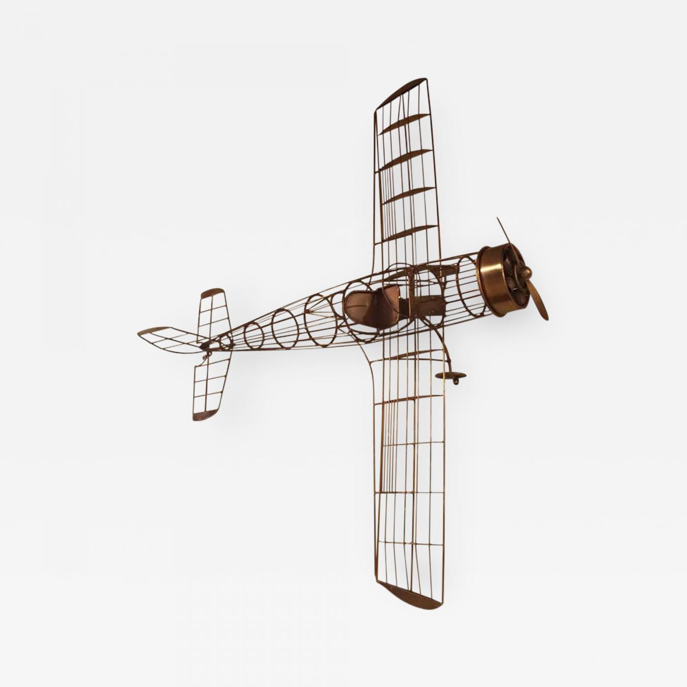 Curtis Jere Curtis Jere Modernist Airplane Wall Sculpture