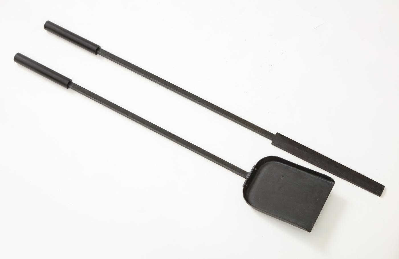 Custom Hand Iron Gropius Fire Poker & Shovel