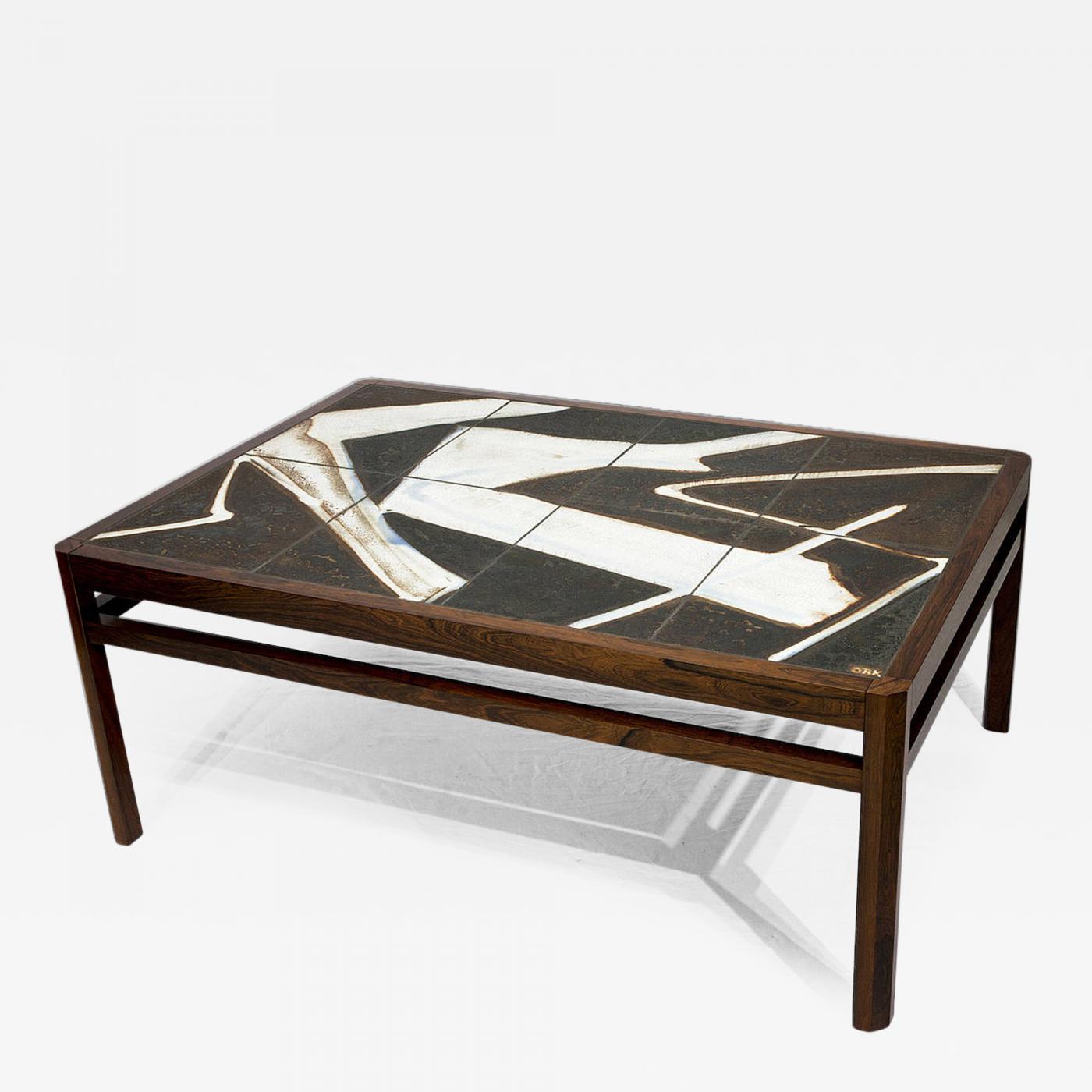 danish tiled coffee table