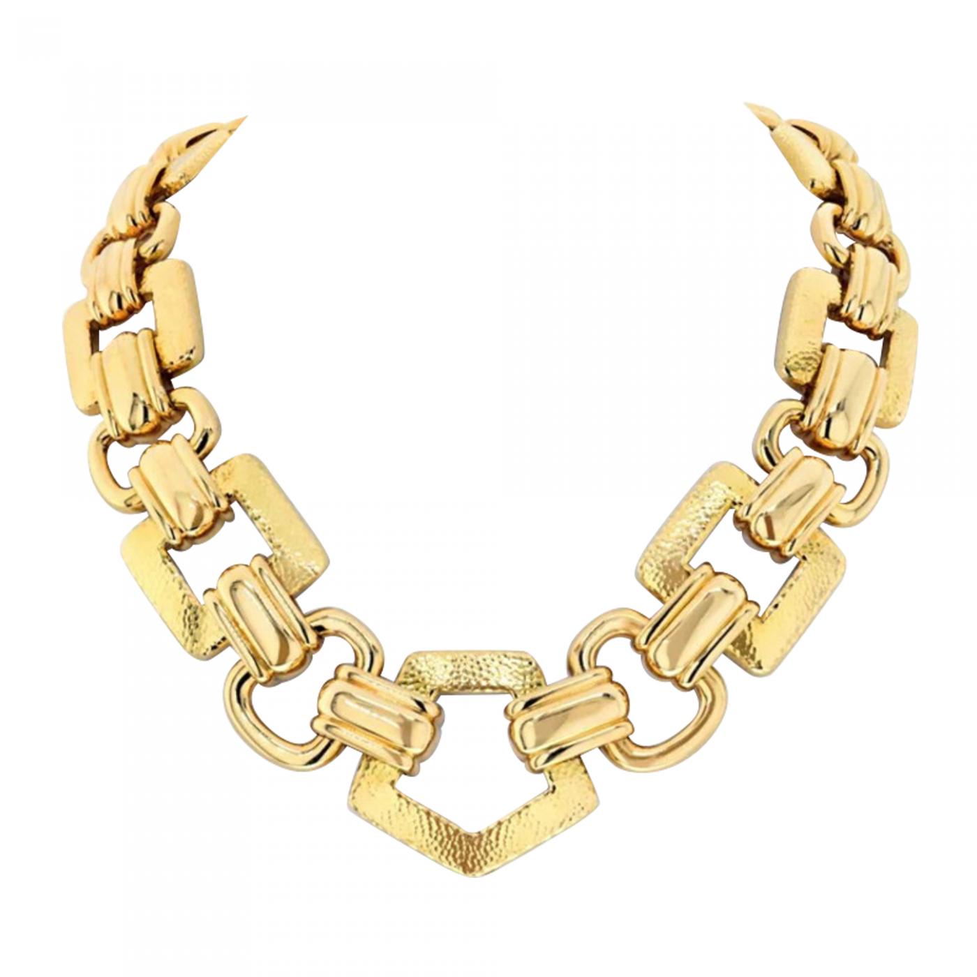 Silver and Gold Open Link Necklace – NinaBreddal