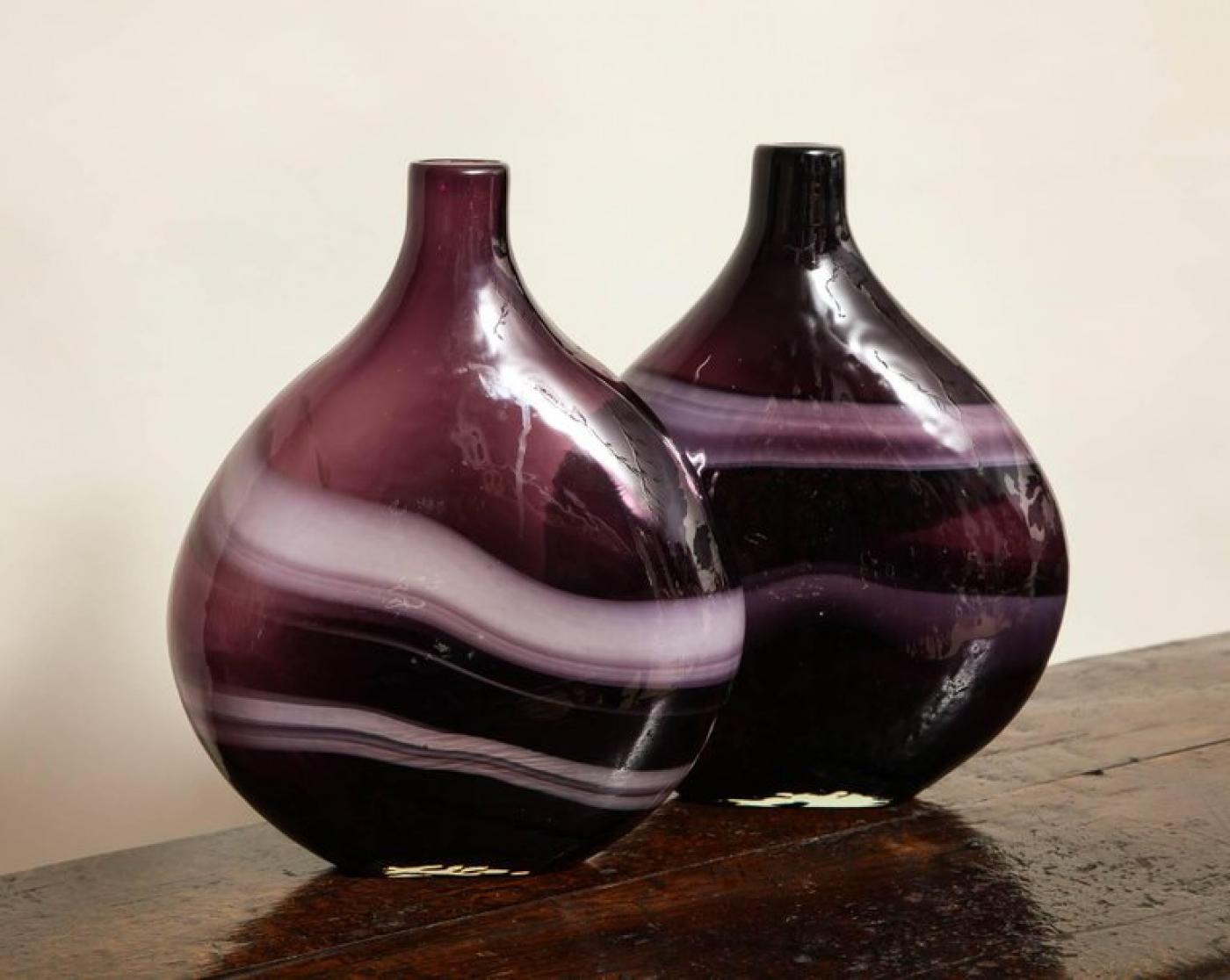 Deep Purple Vases