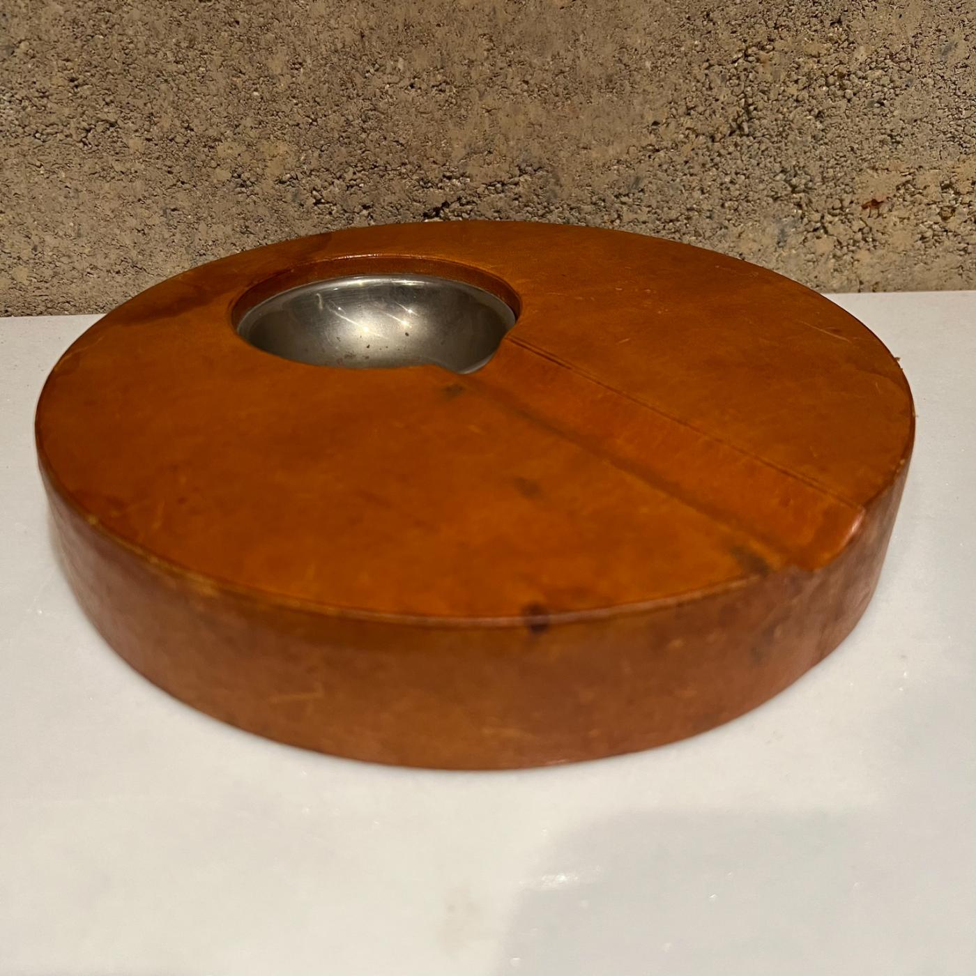 Diego Matthai - 1970s Leather ASHTRAY Diego Matthai Mexican Modernism