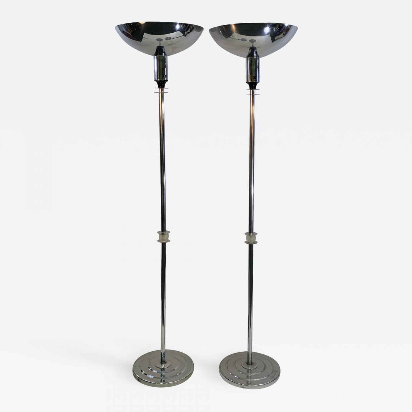 Pair of Art Deco Floor Lamps in the Manner of Donald Deskey