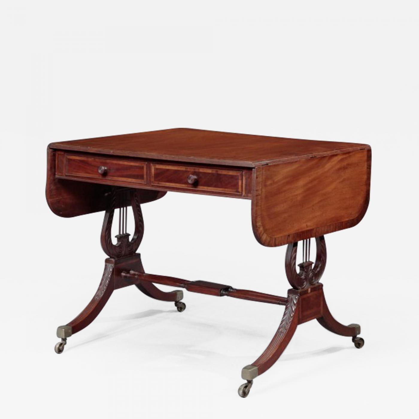 Duncan Phyfe Federal Inlaid Sofa Table Attributed To