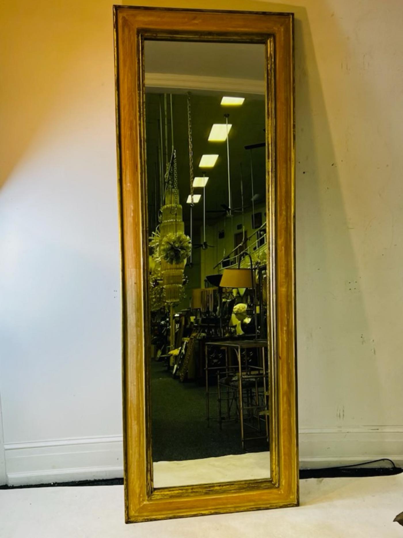 EXCEPTIONAL ANTIQUE FULL-LENGTH MIRROR
