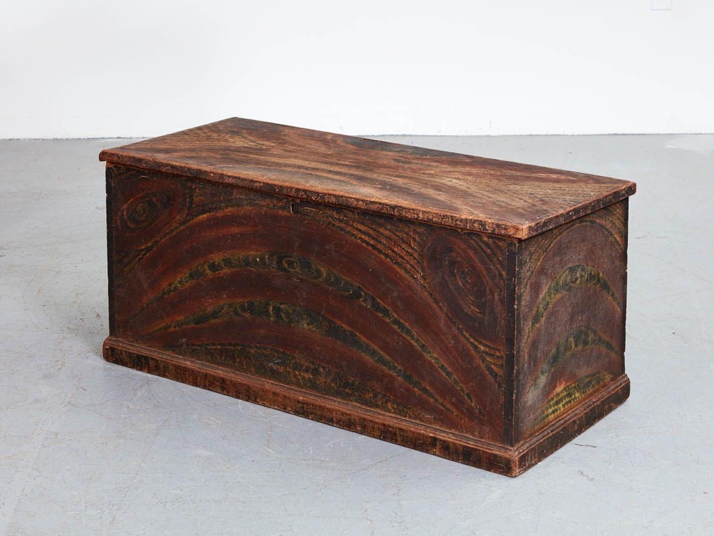 Early 19th Century Grain Painted Chest