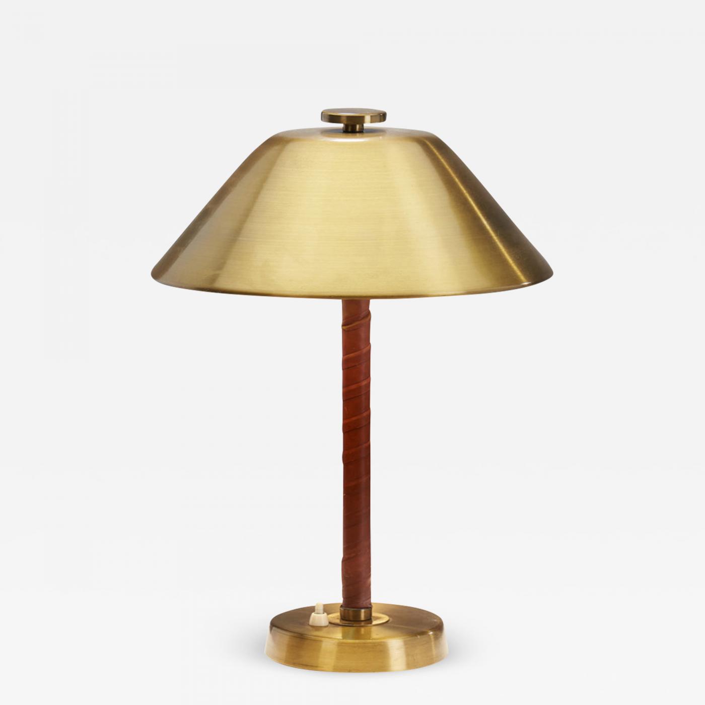 Einar Backstrom - Swedish Modern Model 5014 Brass Table Lamp