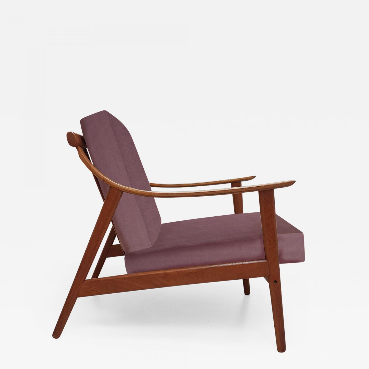 Elegant Customized Danish Easy Chair In Lelievre Velvet 1960s