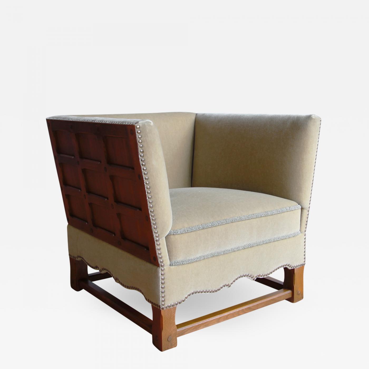 Elias Barup Mohair Chair From The Spanish Set By Elias Barup