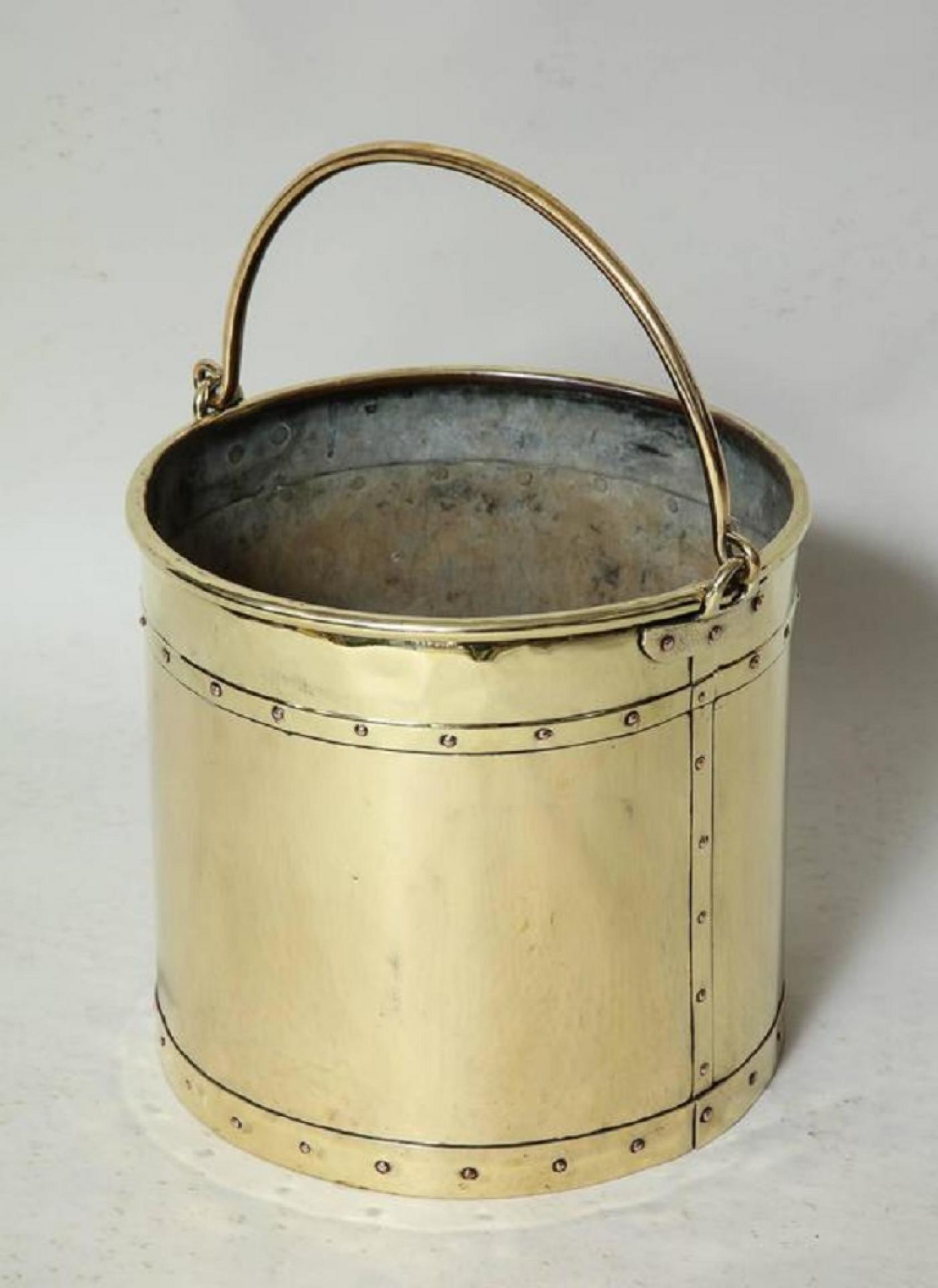 English Brass Bucket