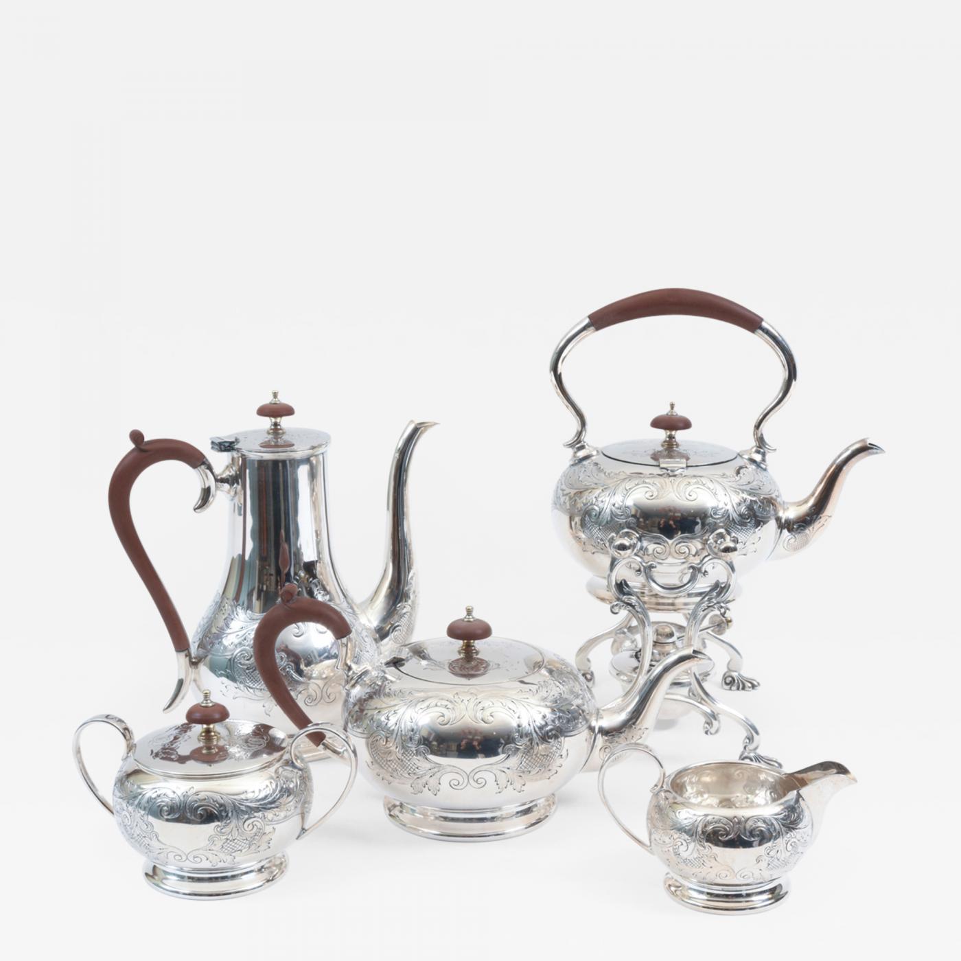 Silver-Plated Tea & Coffee Service Set